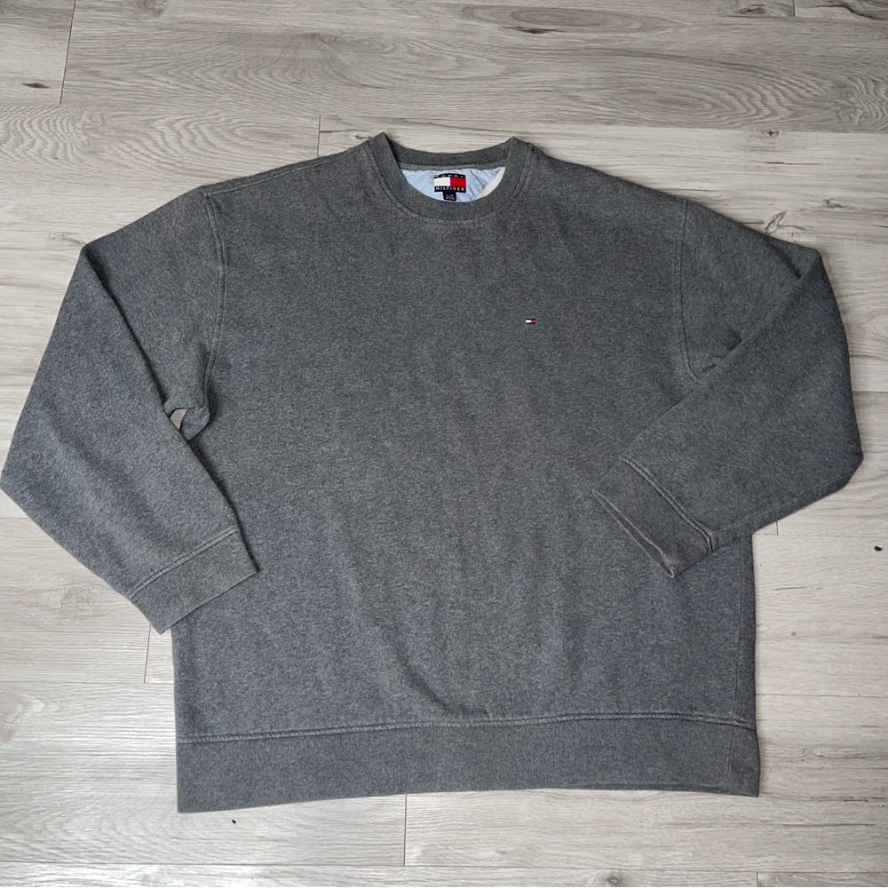 Tommy Hilfiger Pullover Sweatshirt XL Athleisure Loungewear Designer Minimal